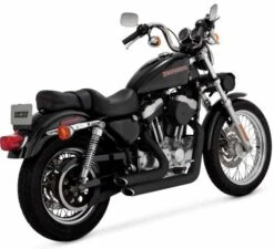 Vance & Hines Shortshots Staggered Schwarz