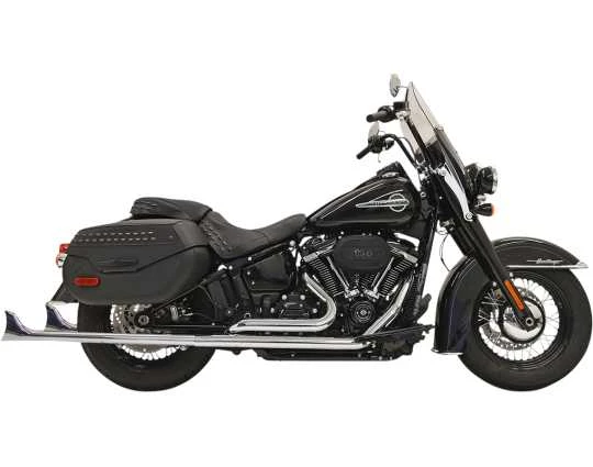 Bassani Fishtail True Dual Auspuffanlage Chrom 1 Bassani Fishtail True Dual Auspuffanlage Chrom