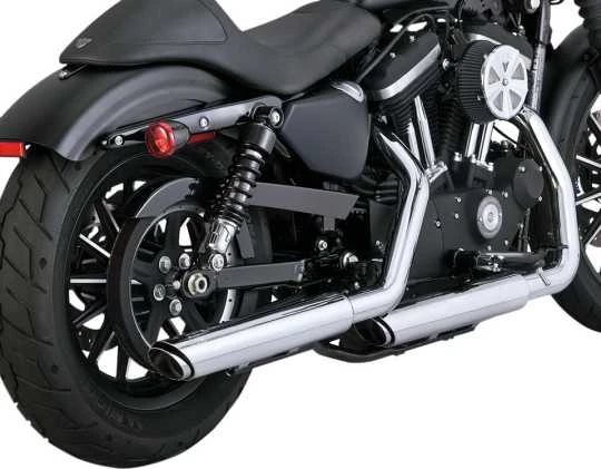 Vance & Hines Twin Slash 3" Slip-Ons, Chrom 1 Vance & Hines Twin Slash 3" Slip-Ons, Chrom