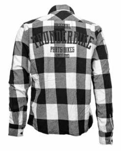 Thunderbike Flanellhemd Original Weiß/schwarz -Elektrik Blitz Angebote Store 19 32 1272v 21
