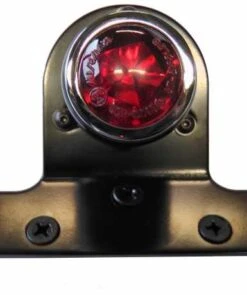 LED-Rücklicht Old School TYP4 Schwarz, Rotes Glas -Elektrik Blitz Angebote Store 255 066 45