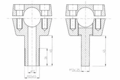 Riser Old Style Mit Kabeldurchführung -Elektrik Blitz Angebote Store 51 00 260v 5 tb5