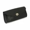 Ledrie Front Tasche Leder Schwarz