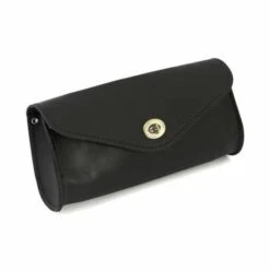 Ledrie Front Tasche Leder Schwarz