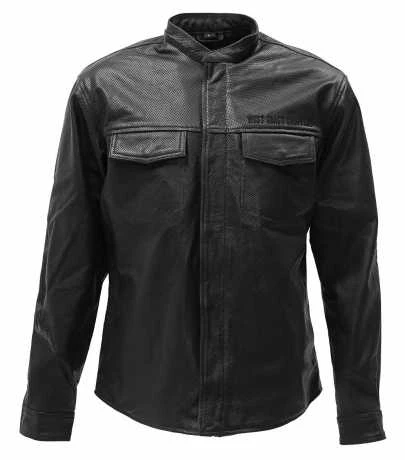 West Coast Choppers Og Perforated Leder Riding Hemd Schwarz 1 West Coast Choppers Og Perforated Leder Riding Hemd Schwarz