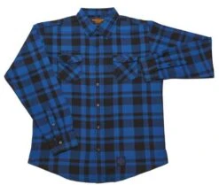 West Coast Choppers La Bomba Herringbone Flannel Hemd Blau/schwarz -Elektrik Blitz Angebote Store 588633v 21