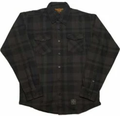 West Coast Choppers La Bomba Herringbone Flannel Hemd Grau/schwarz -Elektrik Blitz Angebote Store 588645v 31