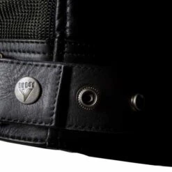 By City Sahara Leder & Mesh Jacke Schwarz -Elektrik Blitz Angebote Store 590765v 31