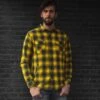 MCS Worker Flanel Hemd Gelb/grau