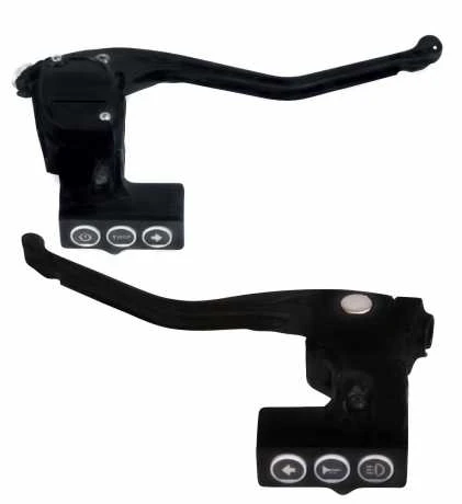 Rebuffini RR90 Armaturen Set Mechanisch, Spiegel Unten, Schwarz Matt 1 Rebuffini RR90 Armaturen Set Mechanisch, Spiegel Unten, Schwarz Matt