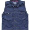 13 1/2 Rain Splitter Denim Weste Blau