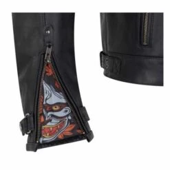 Segura Subotaï Lederjacke Schwarz CE -Elektrik Blitz Angebote Store 917577ck2