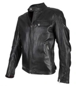 By City Brooklyn Lederjacke Schwarz