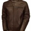 Roland Sands Ronin Lederjacke Tobacco Braun