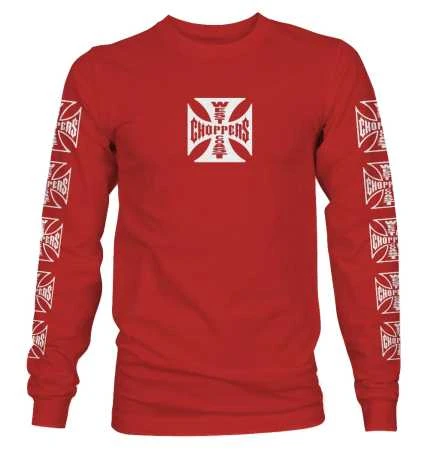 West Coast Choppers Og Logo ATX Longsleeve Rot 1 West Coast Choppers Og Logo ATX Longsleeve Rot