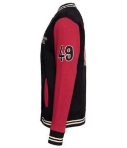 King Kerosin San Antonio Volves College Jacke Schwarz/rot -Elektrik Blitz Angebote Store 925291v 3