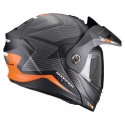 Scorpion Adx-2 Camino Helm Matt Schwarz/silber/orange -Elektrik Blitz Angebote Store 937816v 31