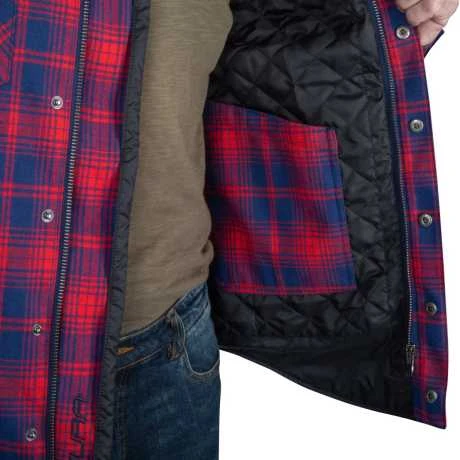 Segura Sierra Motorrad Hemd Navy Blau/rot 5 Segura Sierra Motorrad Hemd Navy Blau/rot – Bild 5