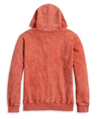 Harley-Davidson Hoodie Westcoast Bar & Shield Vintage Orange 2 Harley-Davidson Hoodie Westcoast Bar & Shield Vintage Orange – Bild 2