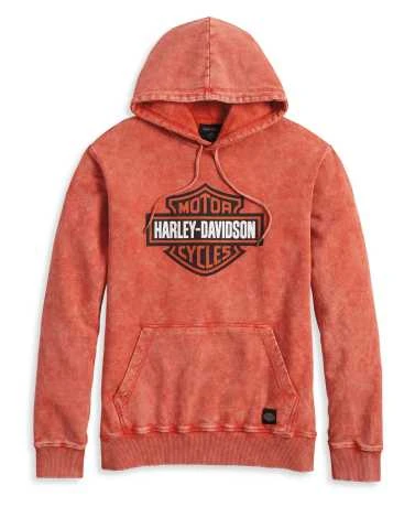 Harley-Davidson Hoodie Westcoast Bar & Shield Vintage Orange 1 Harley-Davidson Hoodie Westcoast Bar & Shield Vintage Orange