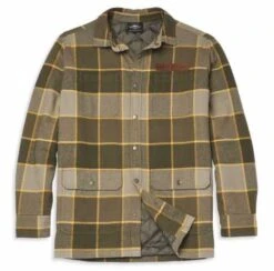 Harley-Davidson Hemdjacke Vintage Karo -Elektrik Blitz Angebote Store 96064 22vm 31