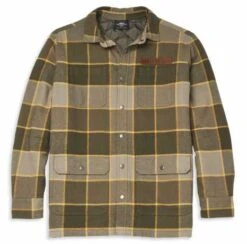 Harley-Davidson Hemdjacke Vintage Karo