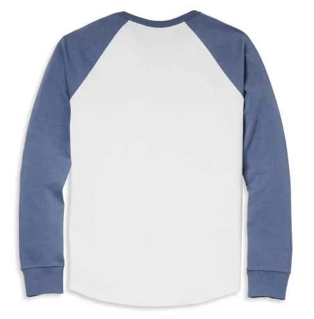 Harley-Davidson Reglan Longsleeve #1 Race Blau/weiß 2 Harley-Davidson Reglan Longsleeve #1 Race Blau/weiß – Bild 2
