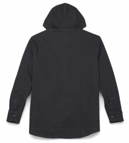 Harley-Davidson Denim Jacke Willie G Skull Snap Front Hooded 2 Harley-Davidson Denim Jacke Willie G Skull Snap Front Hooded – Bild 2