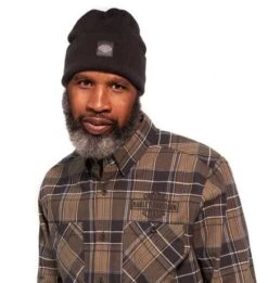 Harley-Davidson Hemd Staple Braun Kariert -Elektrik Blitz Angebote Store 96125 23vm