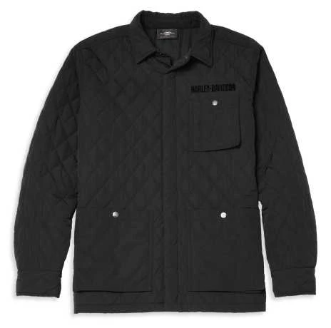Harley-Davidson Hemdjacke Quilted Nylon Schwarz 1 Harley-Davidson Hemdjacke Quilted Nylon Schwarz