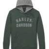 Harley-Davidson Hoodie Hallmark Staple Grün