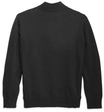 Harley-Davidson 1/4 Zip Sweater Staple Schwarz 2 Harley-Davidson 1/4 Zip Sweater Staple Schwarz – Bild 2
