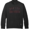Harley-Davidson 1/4 Zip Sweater Staple Schwarz