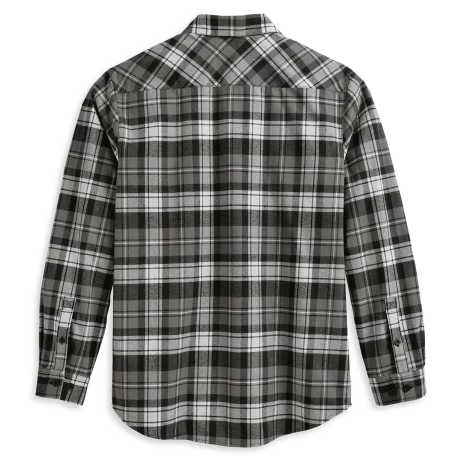 Harley-Davidson Hemd Essence Flannel Schwarz/grau 2 Harley-Davidson Hemd Essence Flannel Schwarz/grau – Bild 2
