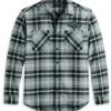 Harley-Davidson Hemd Milwaukee Grau Kariert