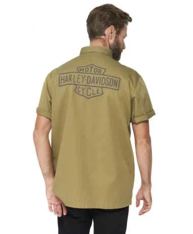 Harley-Davidson Kurzarmhemd Holdout Grün 4 Harley-Davidson Kurzarmhemd Holdout Grün – Bild 4