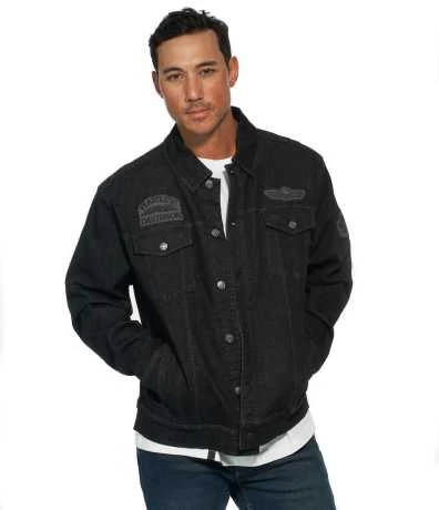 Harley-Davidson Tour Denim Jacke Schwarz 3 Harley-Davidson Tour Denim Jacke Schwarz – Bild 3