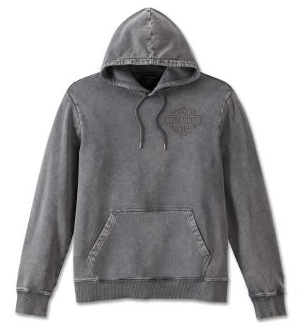 Harley-Davidson Hoodie Kickstart Dunkelgrau 1 Harley-Davidson Hoodie Kickstart Dunkelgrau