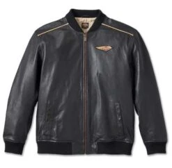 Harley-Davidson Blouson Lederjacke 120th Anniversary Schwarz