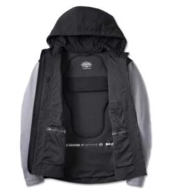 Harley-Davidson Riding Hoodie 120th Anniversary Deflector Schwarz/grau -Elektrik Blitz Angebote Store 97178 23em 31