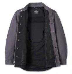 Harley-Davidson Riding Hemdjacke 120th Anniversary Operative Grau -Elektrik Blitz Angebote Store 97189 23em 32