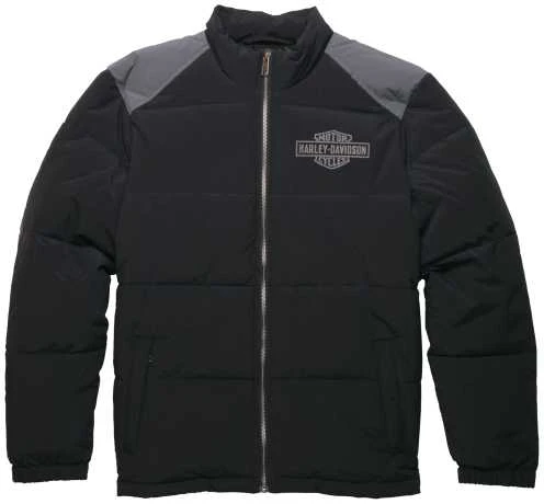 Harley-Davidson Up North Puffer Jacke Schwarz 1 Harley-Davidson Up North Puffer Jacke Schwarz