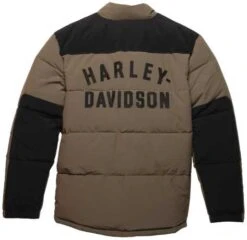 Harley-Davidson Up North Puffer Jacke Grün -Elektrik Blitz Angebote Store 97421 23vm b edit rt1