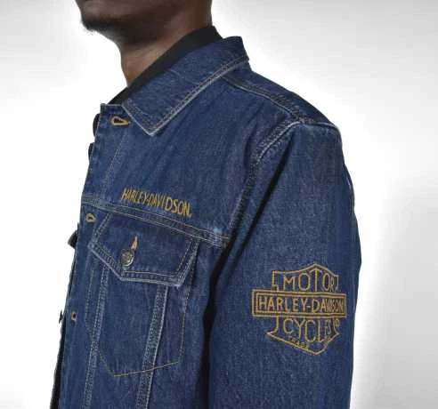 Harley-Davidson Denim Jeansjacke Blau 3 Harley-Davidson Denim Jeansjacke Blau – Bild 3