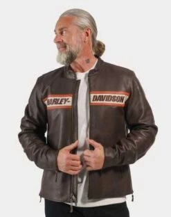 Harley-Davidson Lederjacke Victory Lane II Java Braun 7 Harley-Davidson Lederjacke Victory Lane II Java Braun -Elektrik Blitz Angebote Store 98001 23em 43