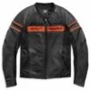 Harley-Davidson Lederjacke Brawler Schwarz & Orange
