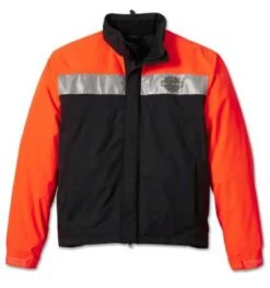 Harley-Davidson Regenjacke Full Speed II Schwarz/orange -Elektrik Blitz Angebote Store 98105 23vm 3