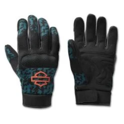 Harley-Davidson Handschuhe Dyna Textil Mesh Schwarz/mint