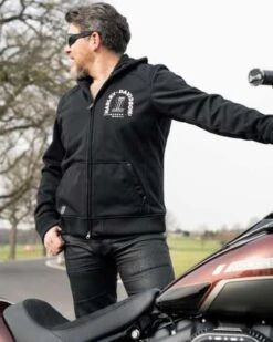 Harley-Davidson Biker Zip Hoodie Arterial Schwarz -Elektrik Blitz Angebote Store 98148 20em 51