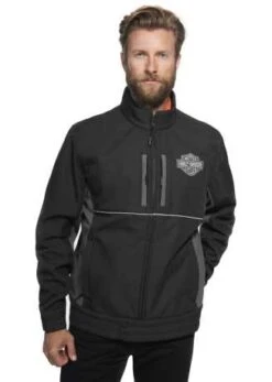 Harley-Davidson Softshell Jacke Bar & Shield Schwarz/grau 5 Harley-Davidson Softshell Jacke Bar & Shield Schwarz/grau -Elektrik Blitz Angebote Store 98405 22vm 33